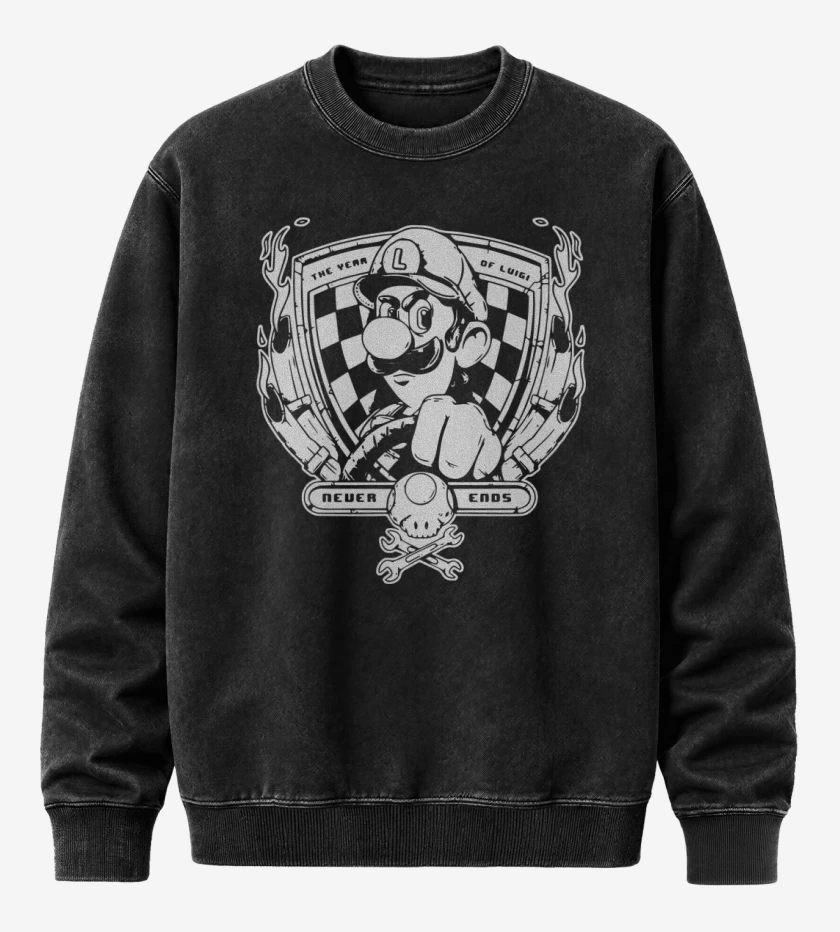 Poleron Polo Acid Wash The Year Of Luigi