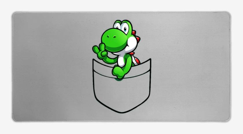 Mouse pad Gamer Gris Melange de Yoshi de bolsillo