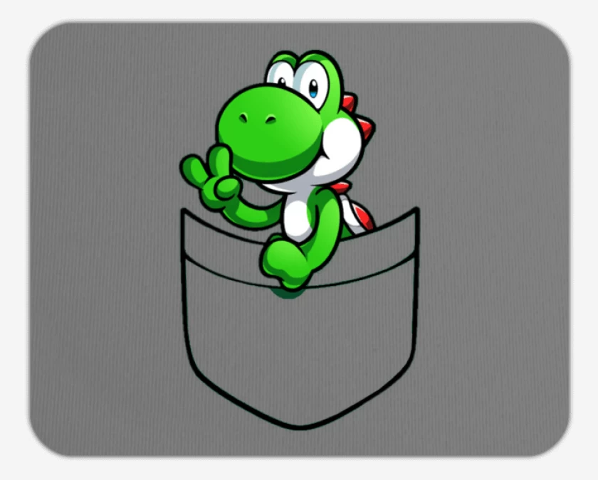 Mousepad Yoshi de bolsillo