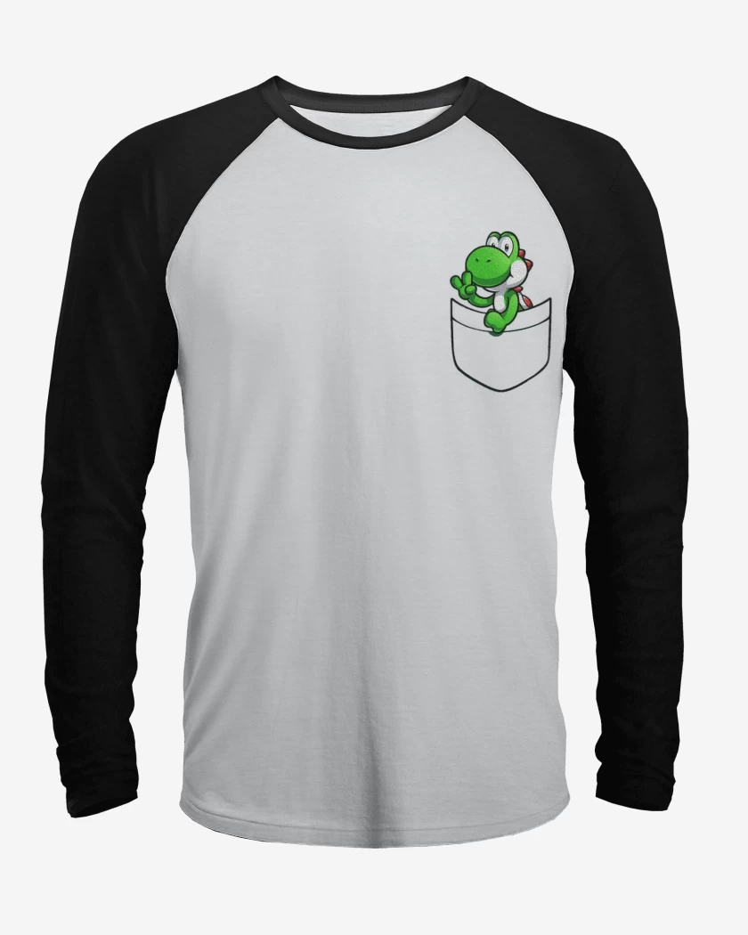 Polera Raglan Yoshi de bolsillo