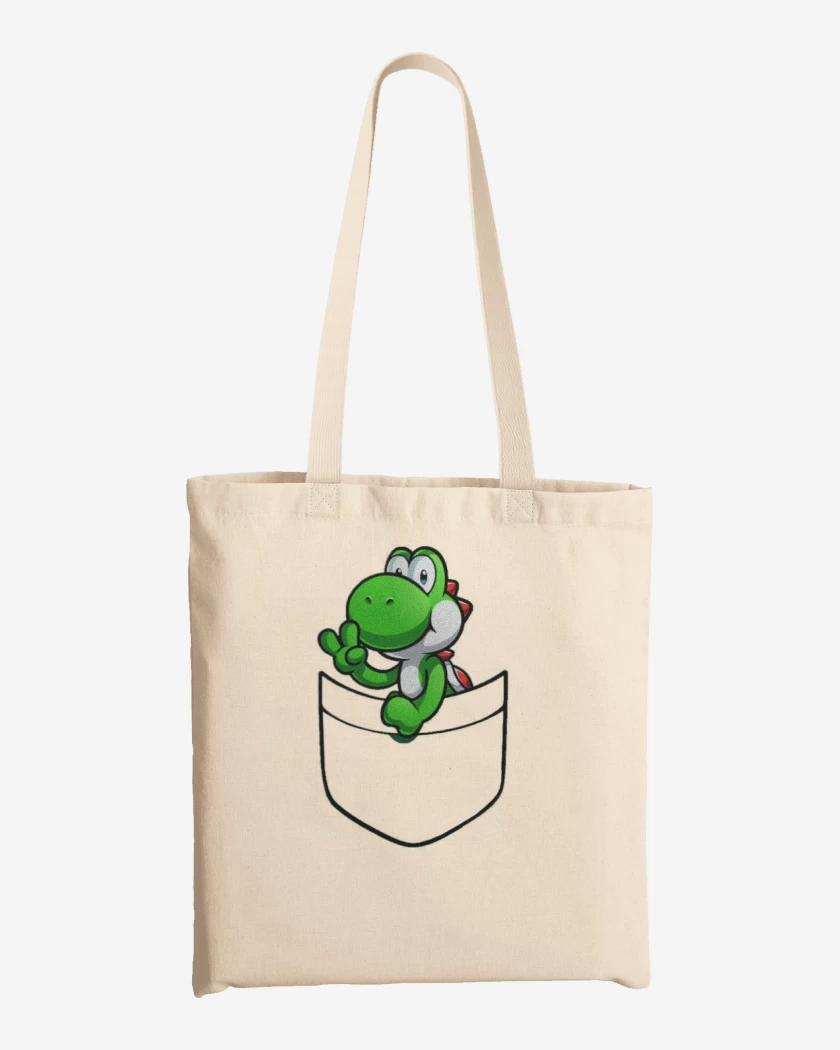 Totebag Yoshi de bolsillo