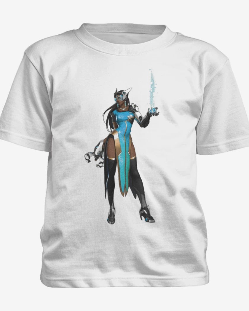 Polera de niño Blanco de Symetra full color