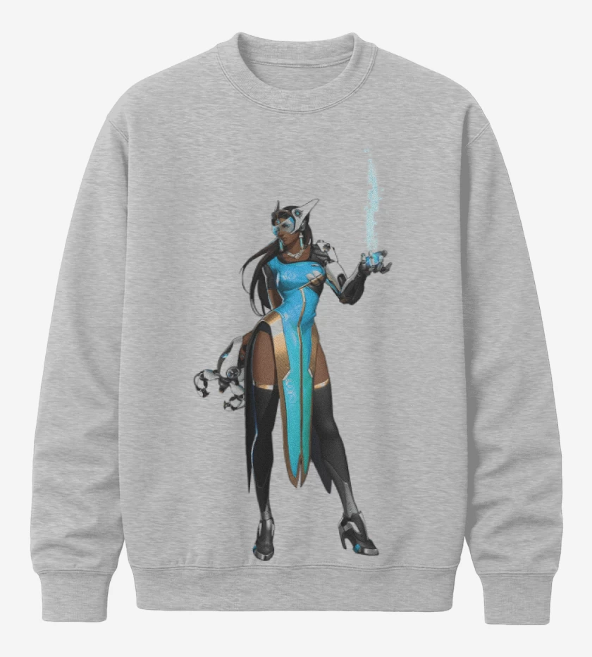 Poleron polo Gris Melange de Symetra full color