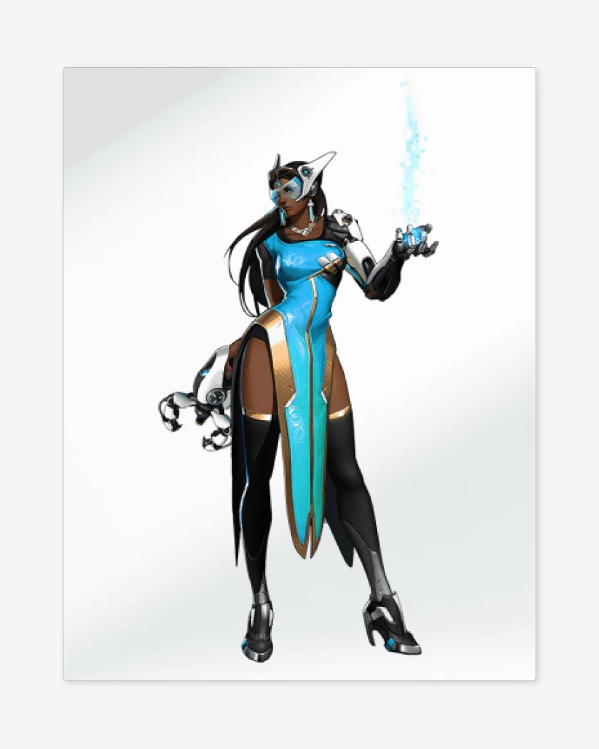 Print metalico Blanco de Symetra full color