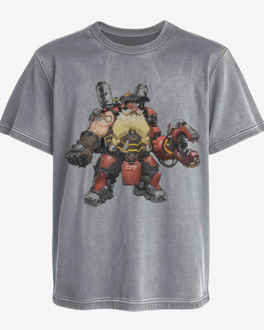 Polera desgastada Gris Melange de Torbjorn