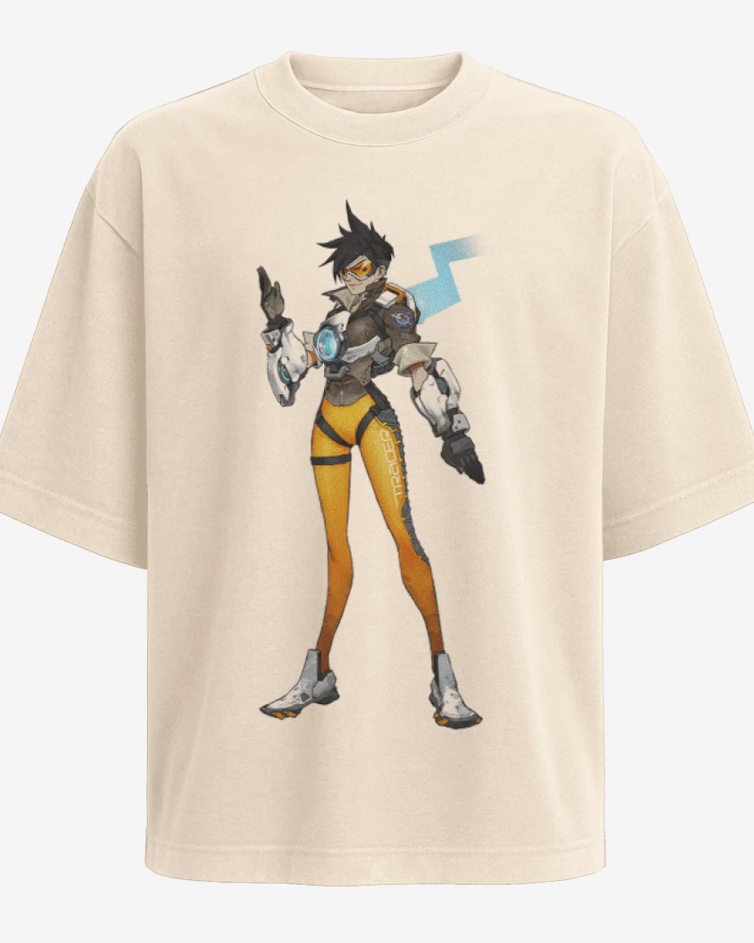 Polera Oversize Beige de Tracer full color