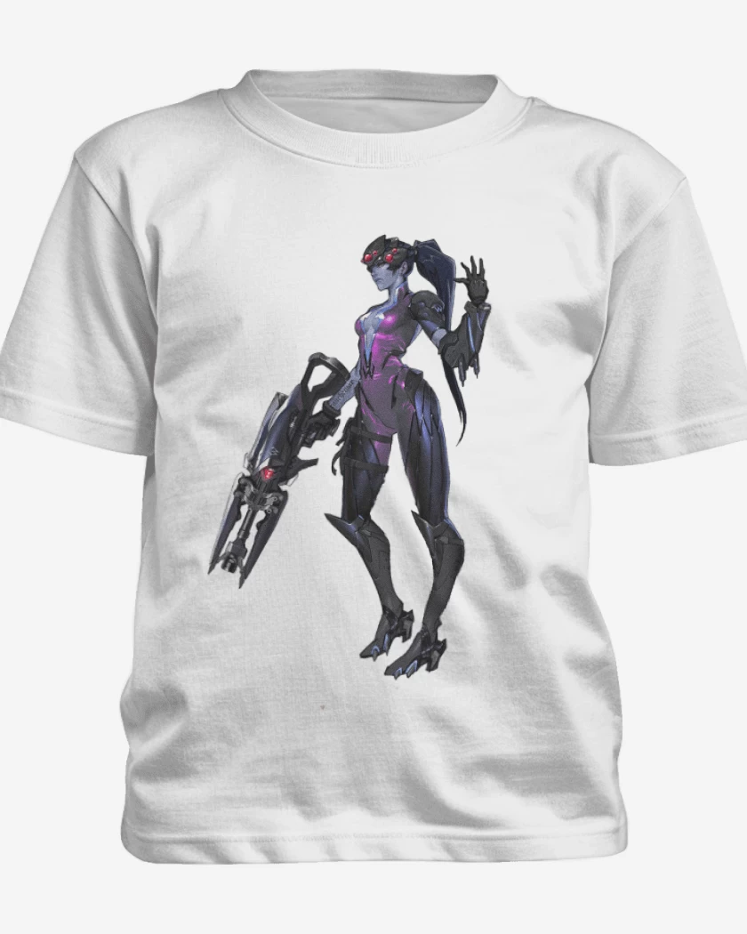 Polera de niño Blanco de Widowmaker full color