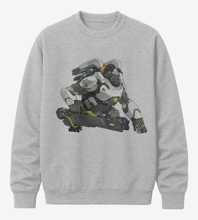 Poleron polo Gris Melange de Winston full color