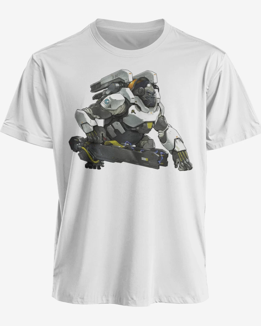 Polera premium Blanco de Winston full color
