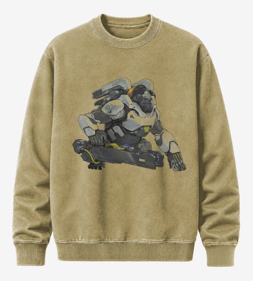 Poleron Polo Acid Wash Beige de Winston full color