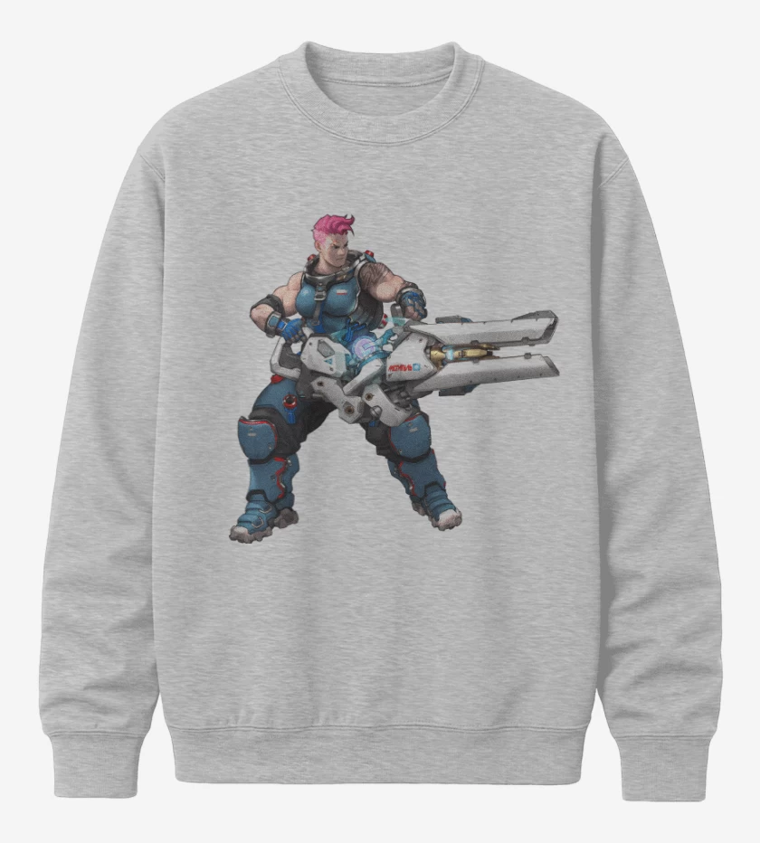 Poleron polo Gris Melange de Zarya full color