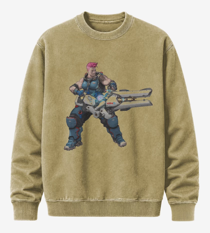 Poleron Polo Acid Wash Beige de Zarya full color