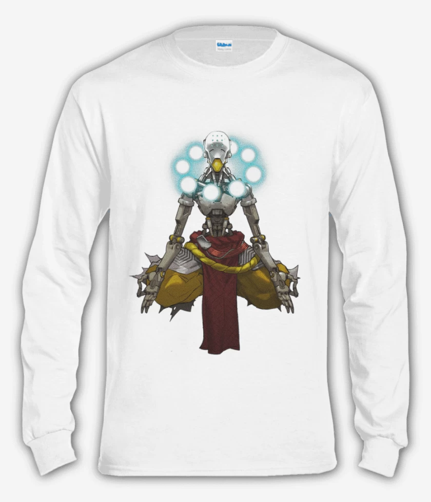 Polera manga larga Blanco de Zenyatta Full color