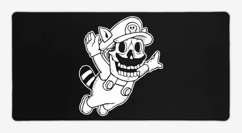 Mouse pad Gamer Negro de Skull Bros