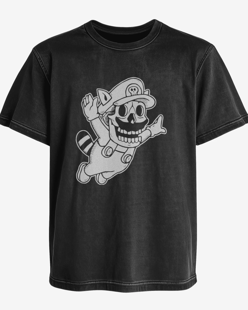 Polera desgastada Skull Bros