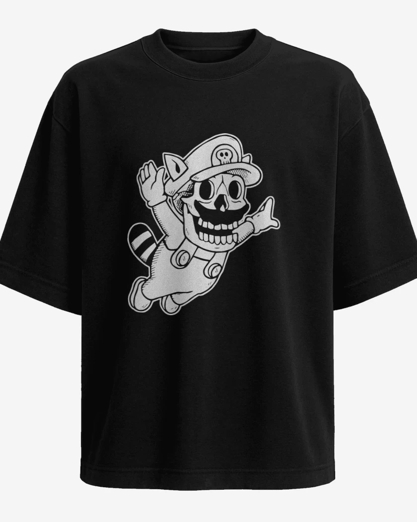 Polera Oversize Negro de Skull Bros