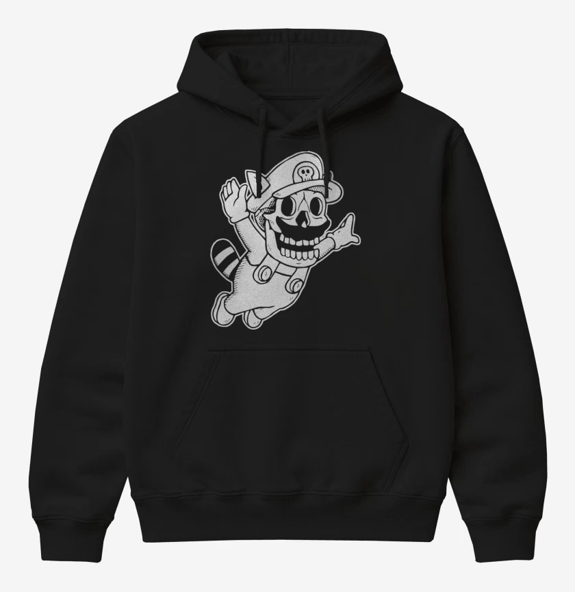 Poleron Canguro básico Negro de Skull Bros