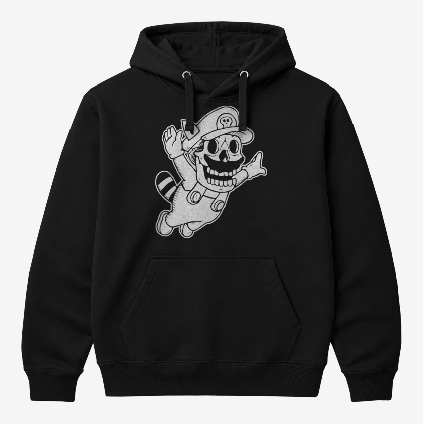 Polerón Canguro Negro de Skull Bros
