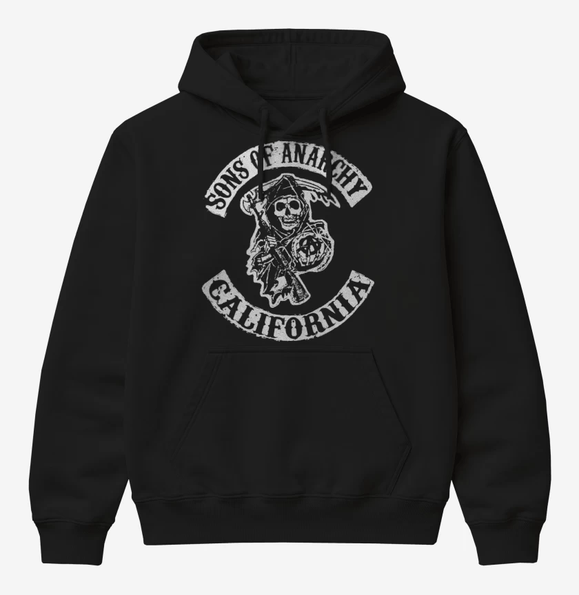 Poleron Canguro básico Negro de SOA 2