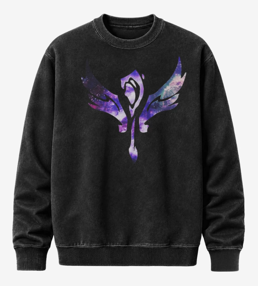 Poleron Polo Acid Wash Negro de Supp full color