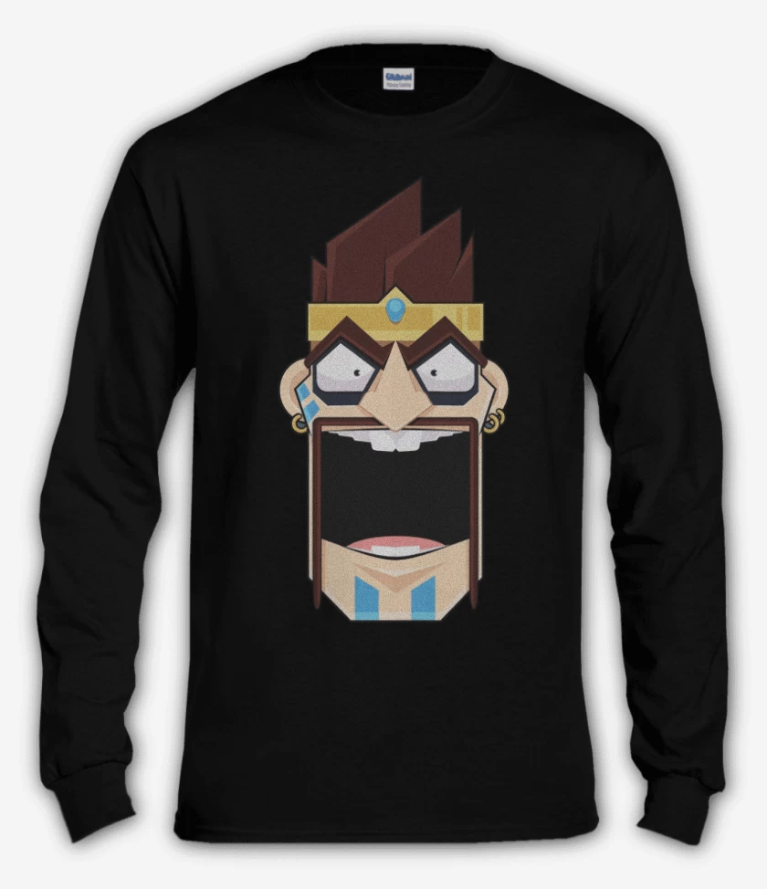 Polera manga larga Negro de Draaaaaaaaaaven