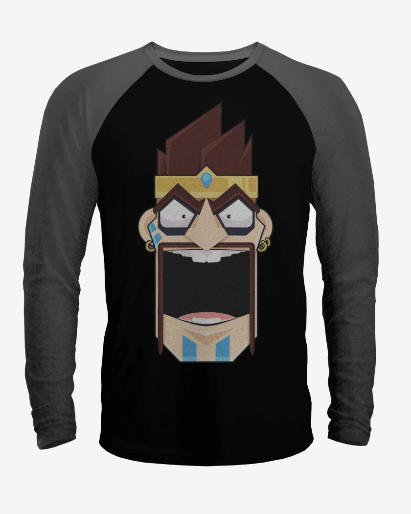 Polera Raglan Negro / Negro Heather de Draaaaaaaaaaven