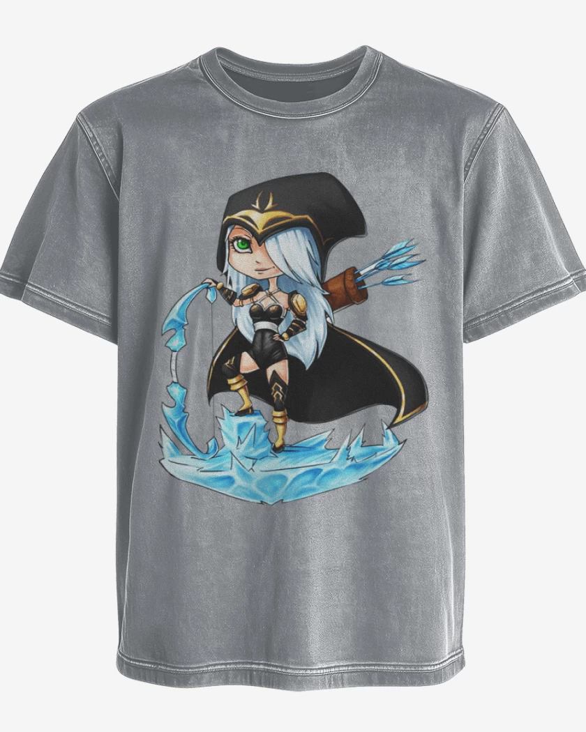 Polera desgastada Ashe