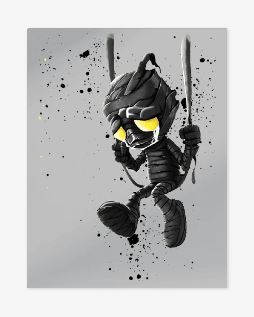 Print metalico Gris Melange de Amumu