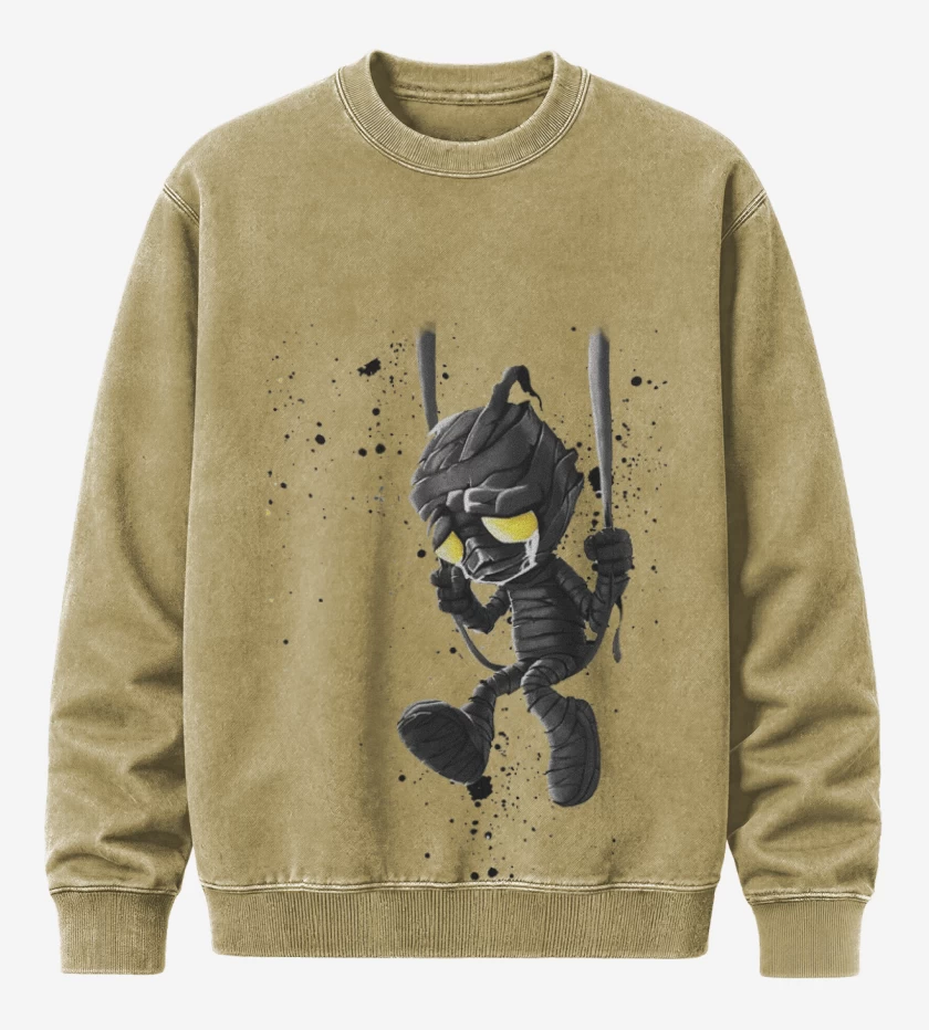 Poleron Polo Acid Wash Beige de Amumu