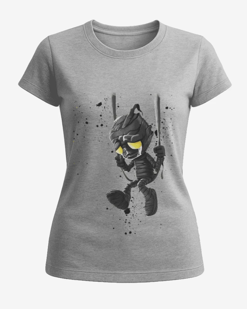 Polera de Mujer Gris Melange de Amumu