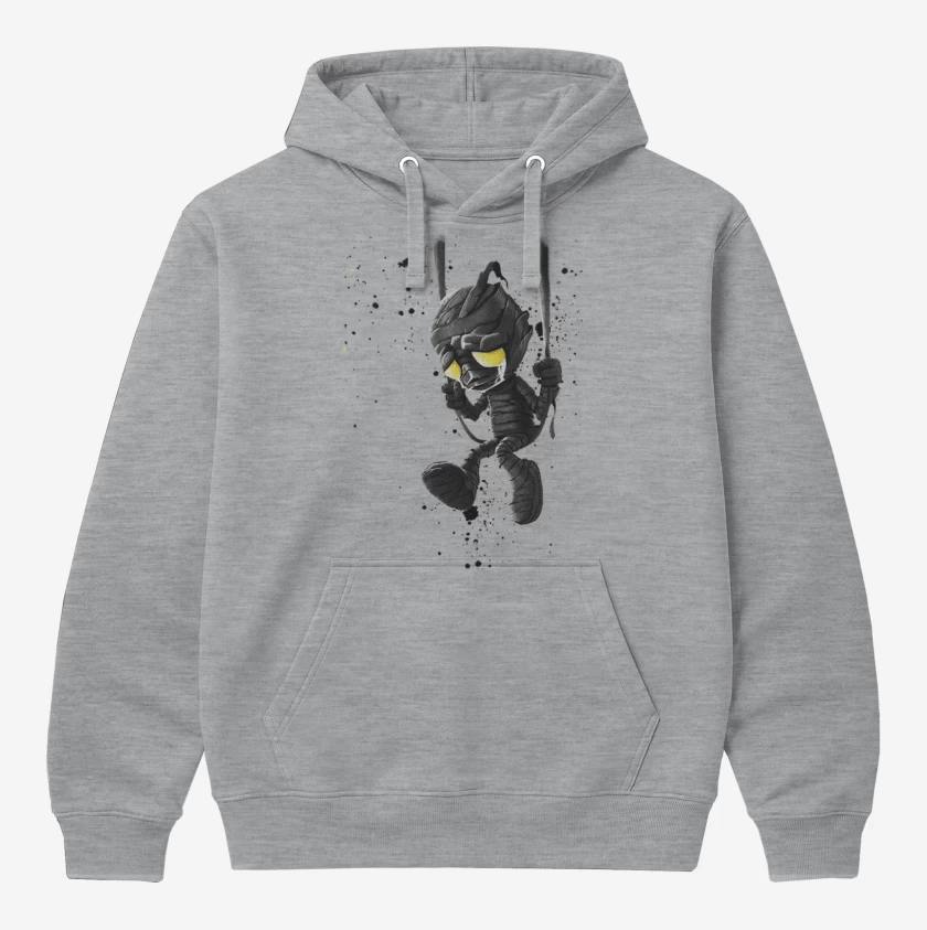 Polerón Canguro Gris Melange de Amumu