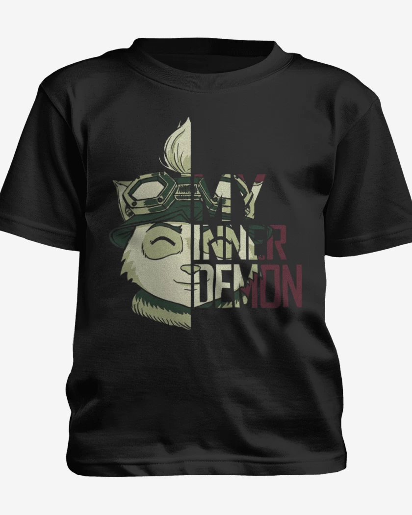 Polera de niño Negro de Teemo