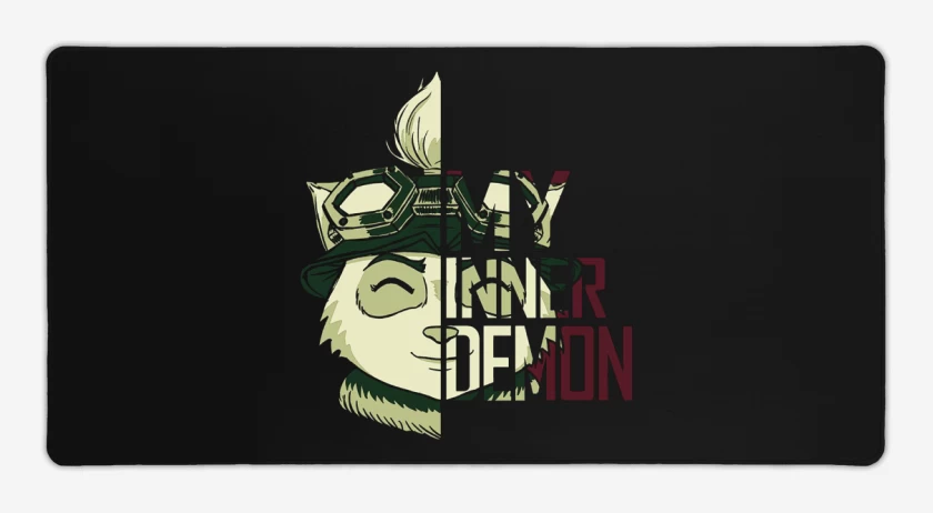 Mouse pad Gamer Negro de Teemo