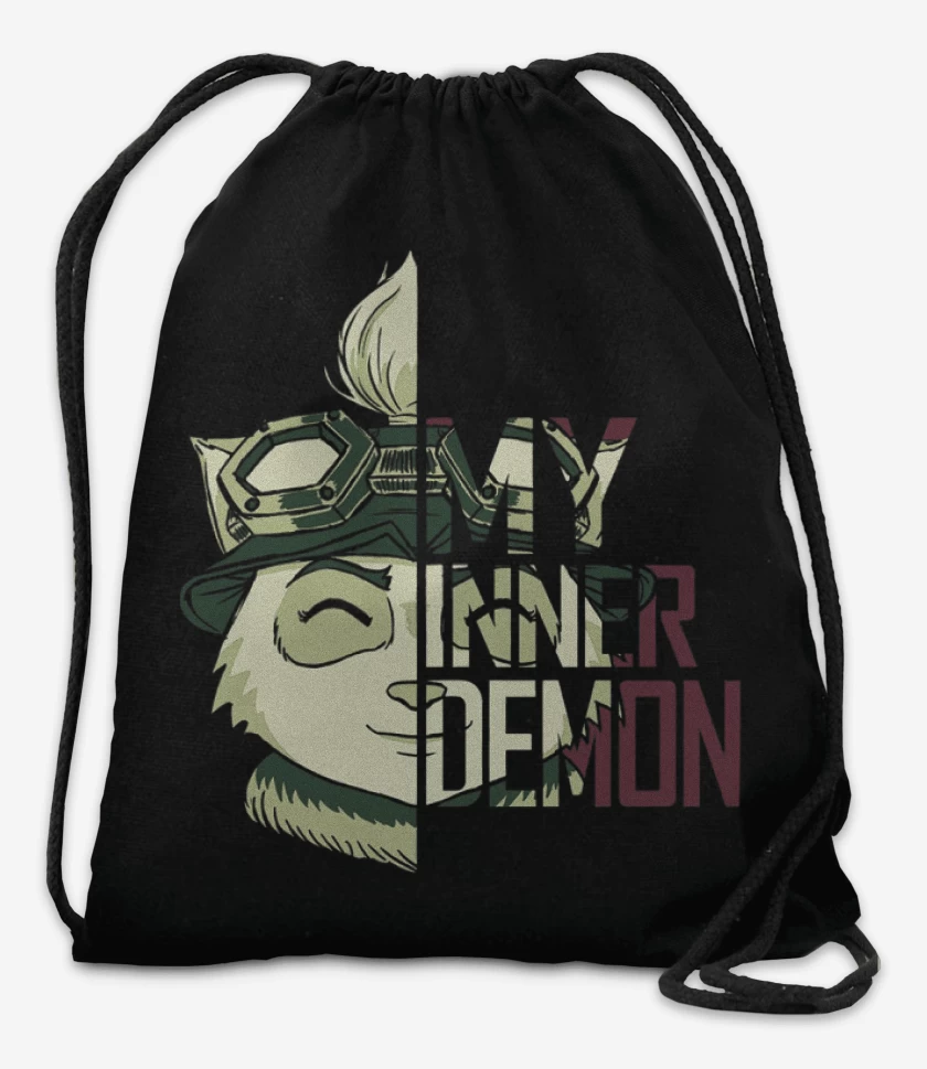 Mochila Negro de Teemo