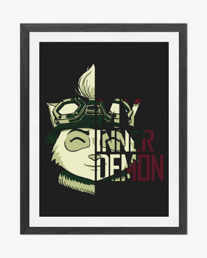 Cuadro decorativo Negro de Teemo