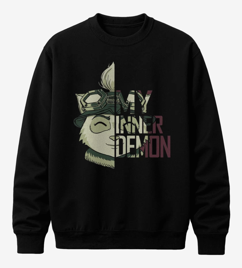 Poleron polo Negro de Teemo
