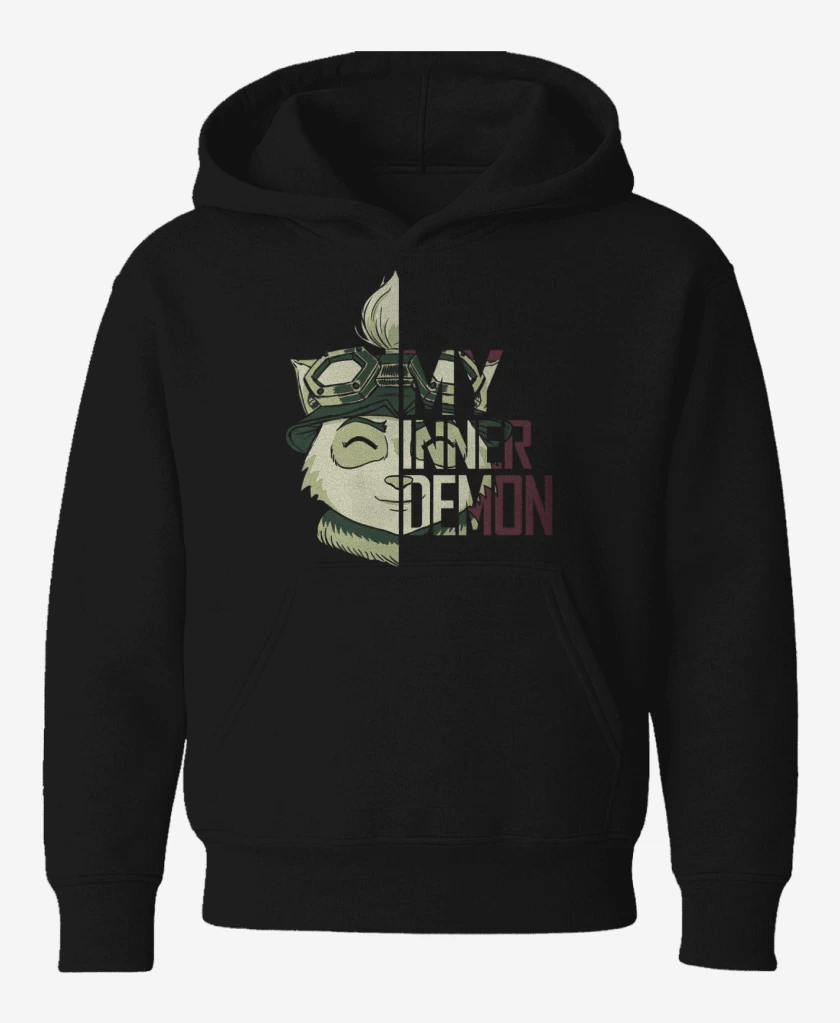 Poleron de niño Negro de Teemo