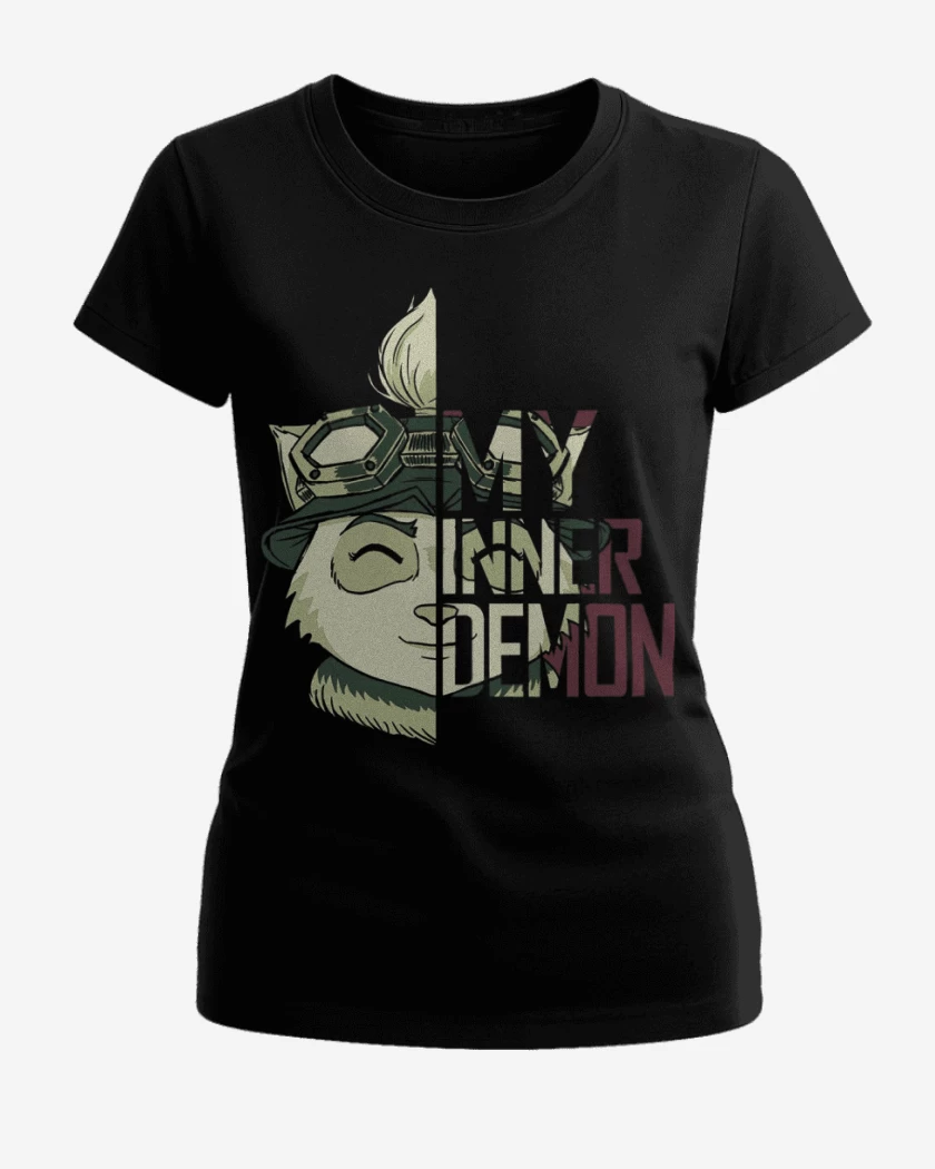 Polera de Mujer Negro de Teemo