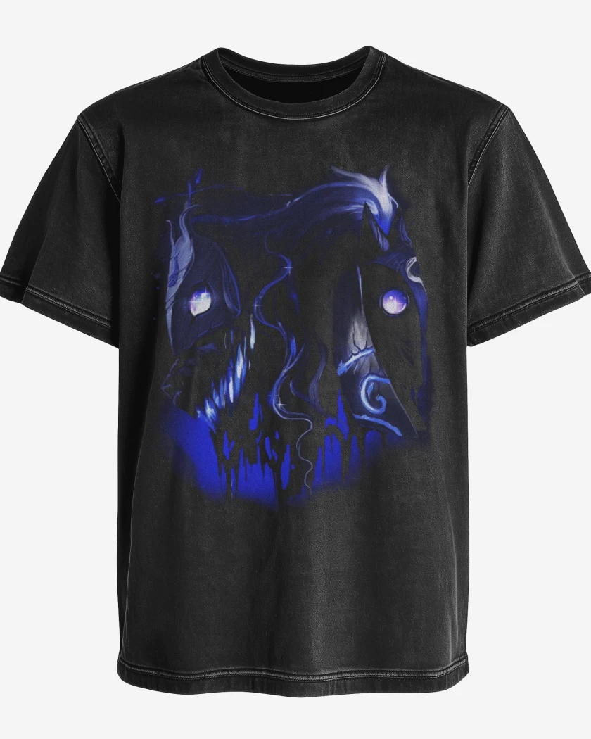 Polera desgastada Negro de Kindred Full color