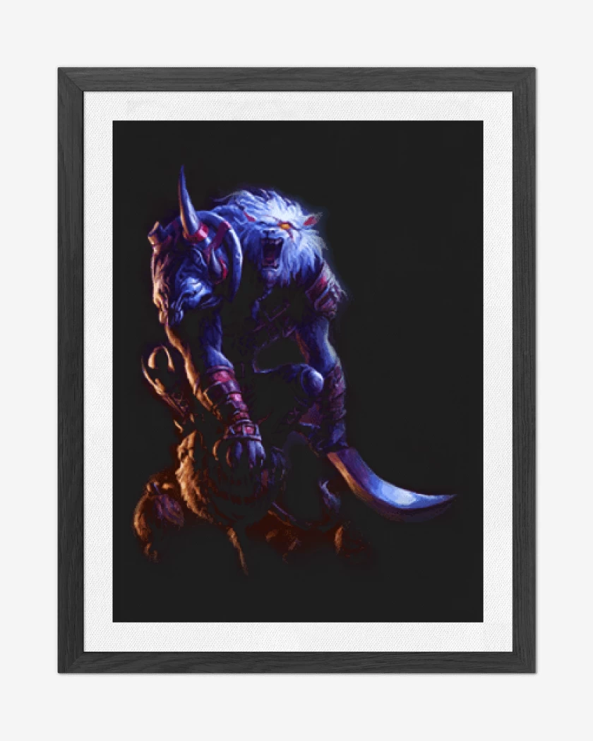 Cuadro decorativo Negro de Rengar