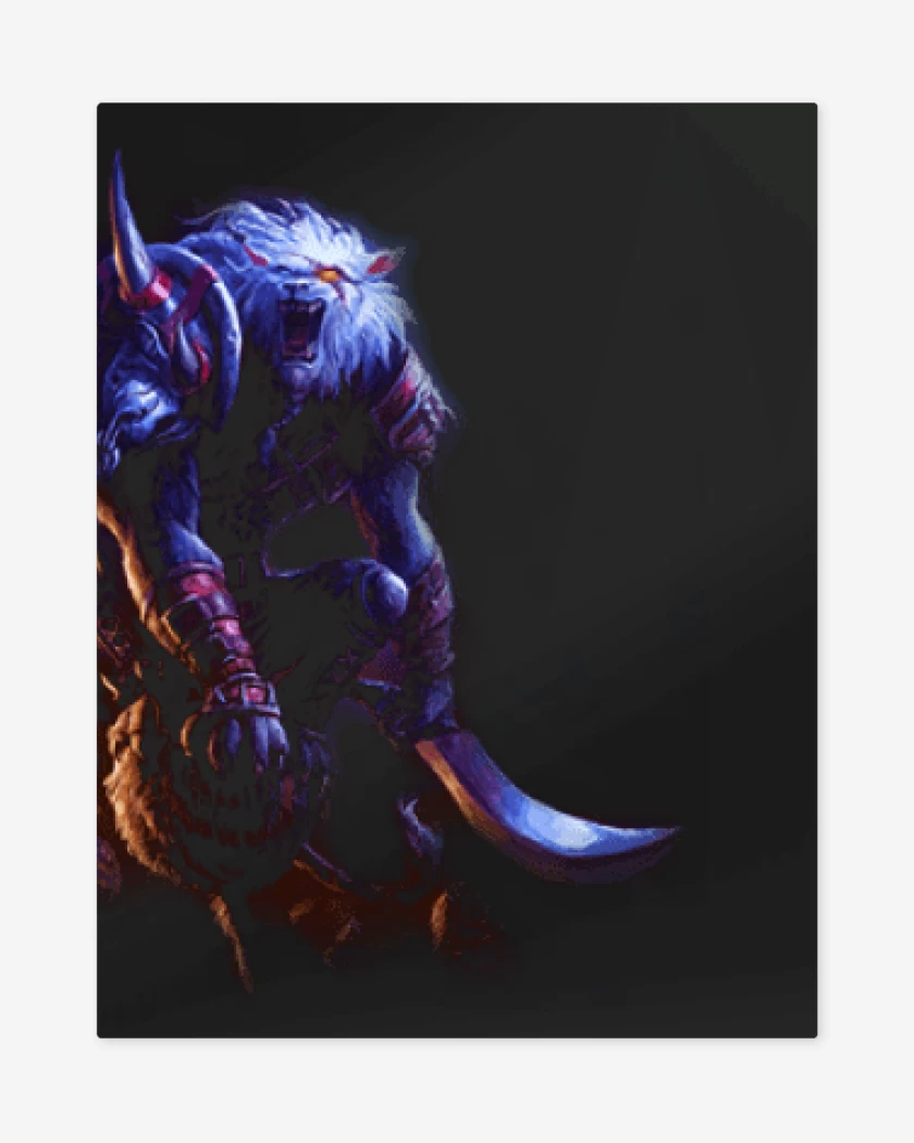 Print metalico Negro de Rengar
