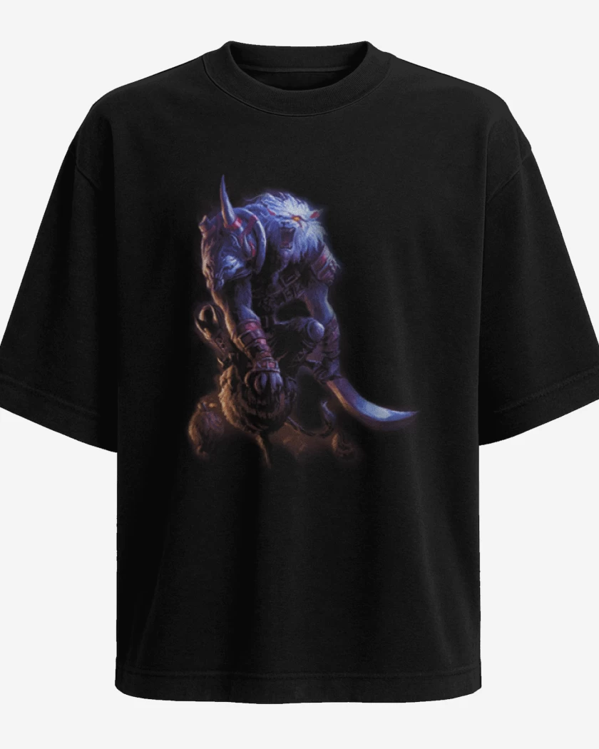 Polera Oversize Negro de Rengar