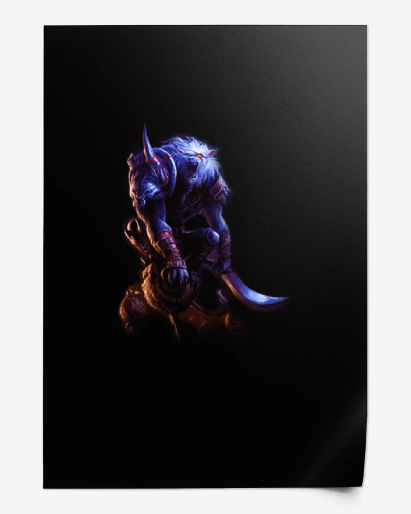 Print Negro de Rengar