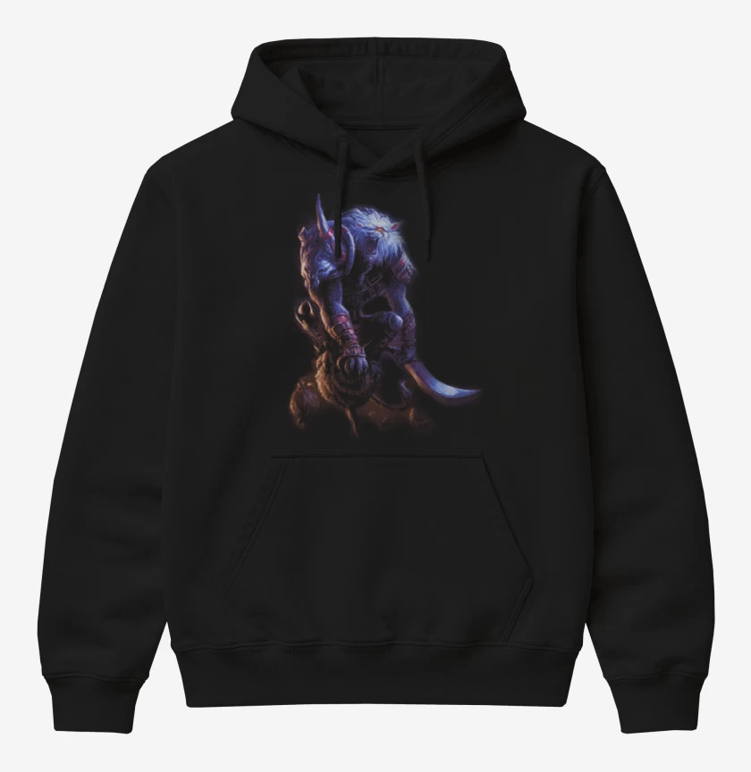 Poleron Canguro básico Negro de Rengar