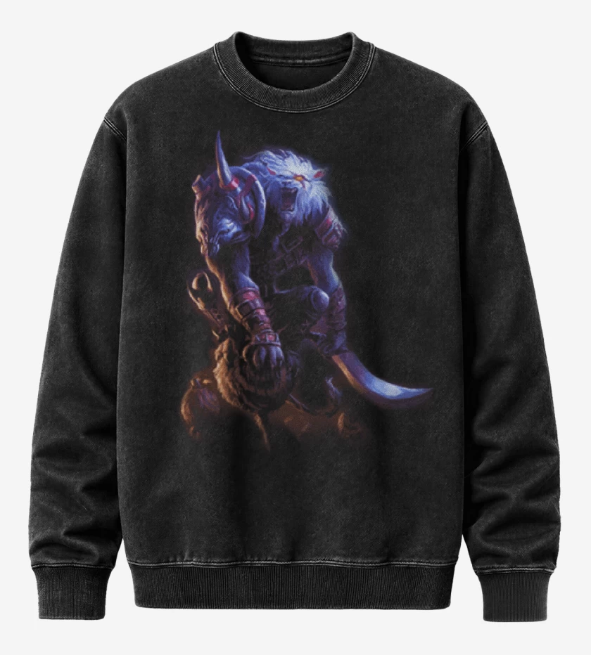 Poleron Polo Acid Wash Negro de Rengar