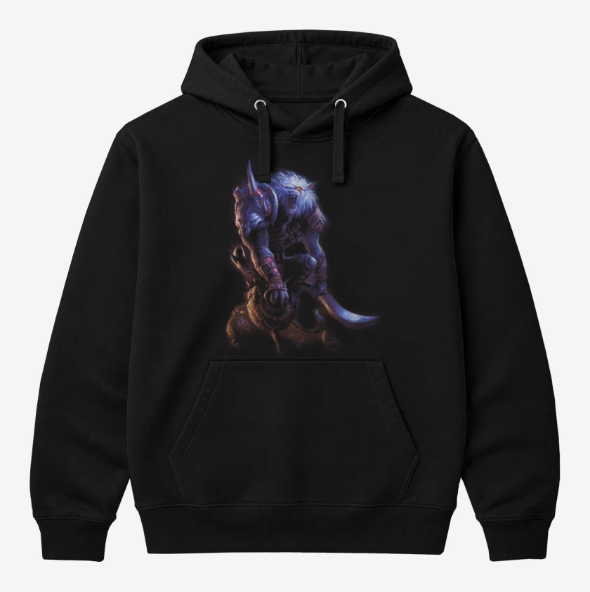 Polerón Canguro Negro de Rengar