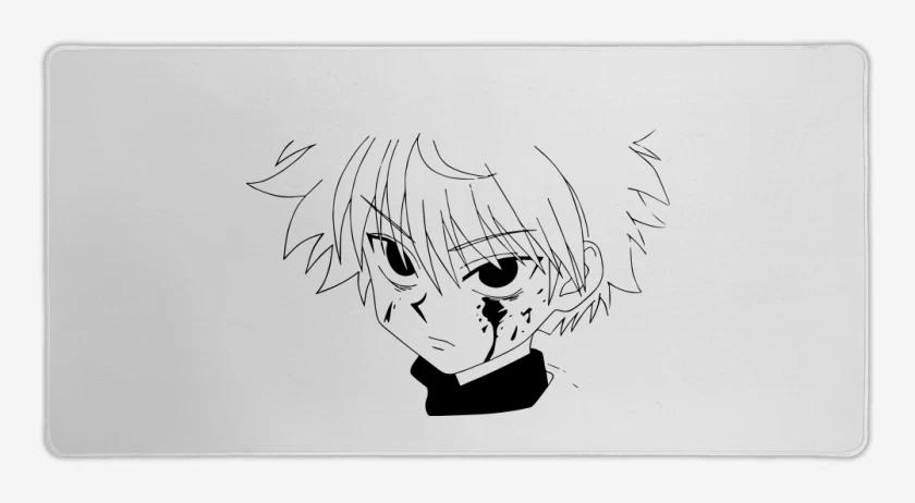 Mouse pad Gamer Blanco de Killua
