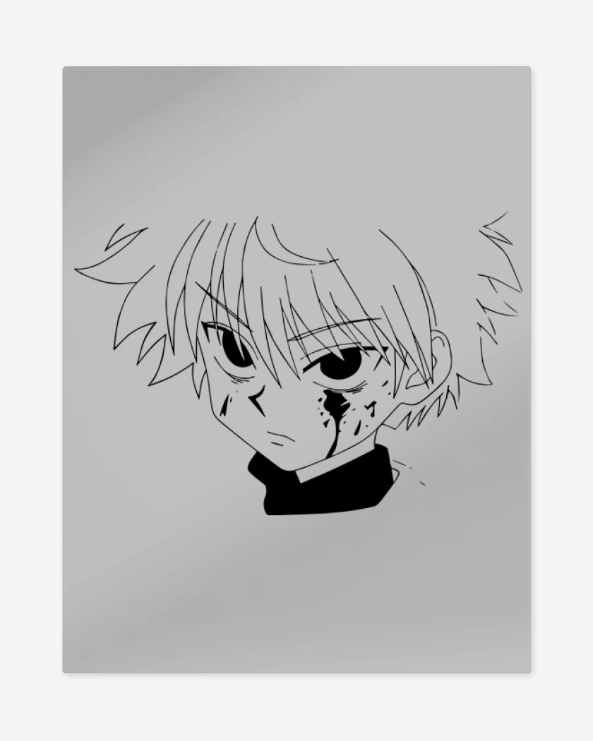 Print metalico Gris Melange de Killua