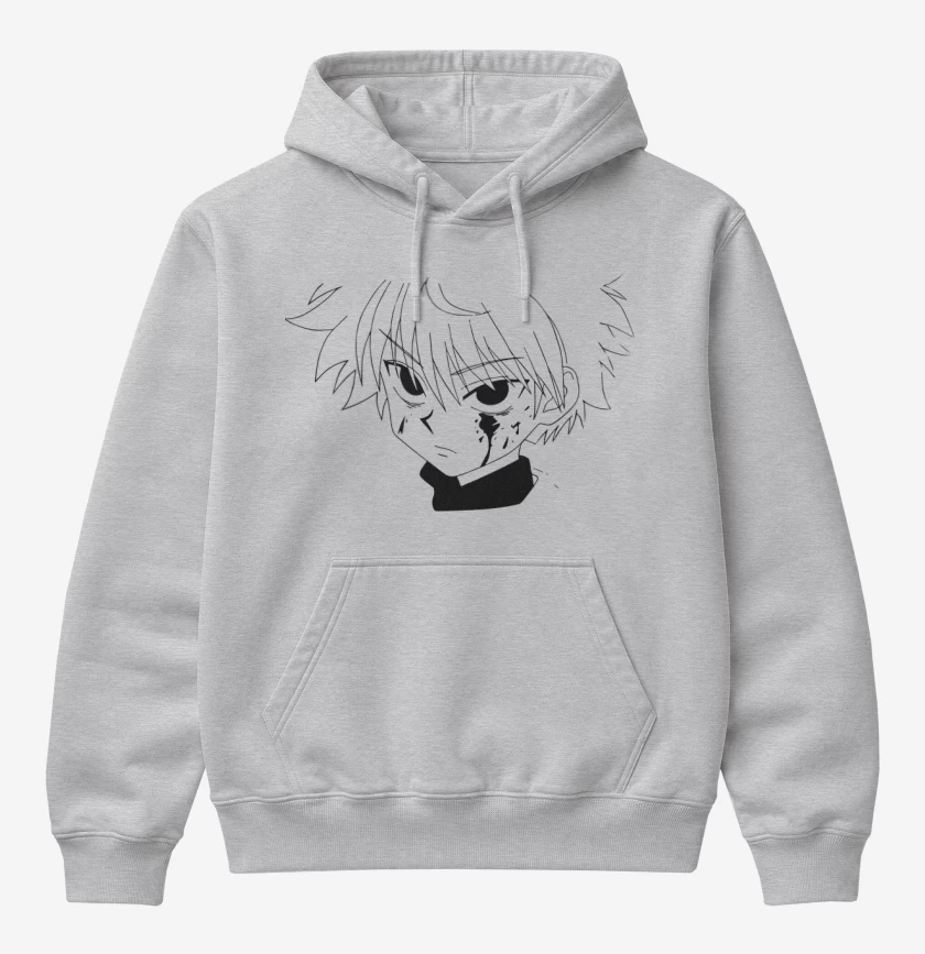 Poleron Canguro básico Gris Melange de Killua
