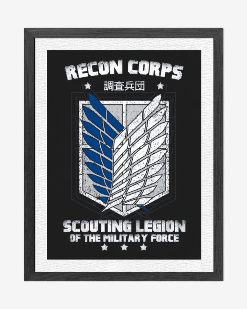Cuadro decorativo Negro de Scouting Legion